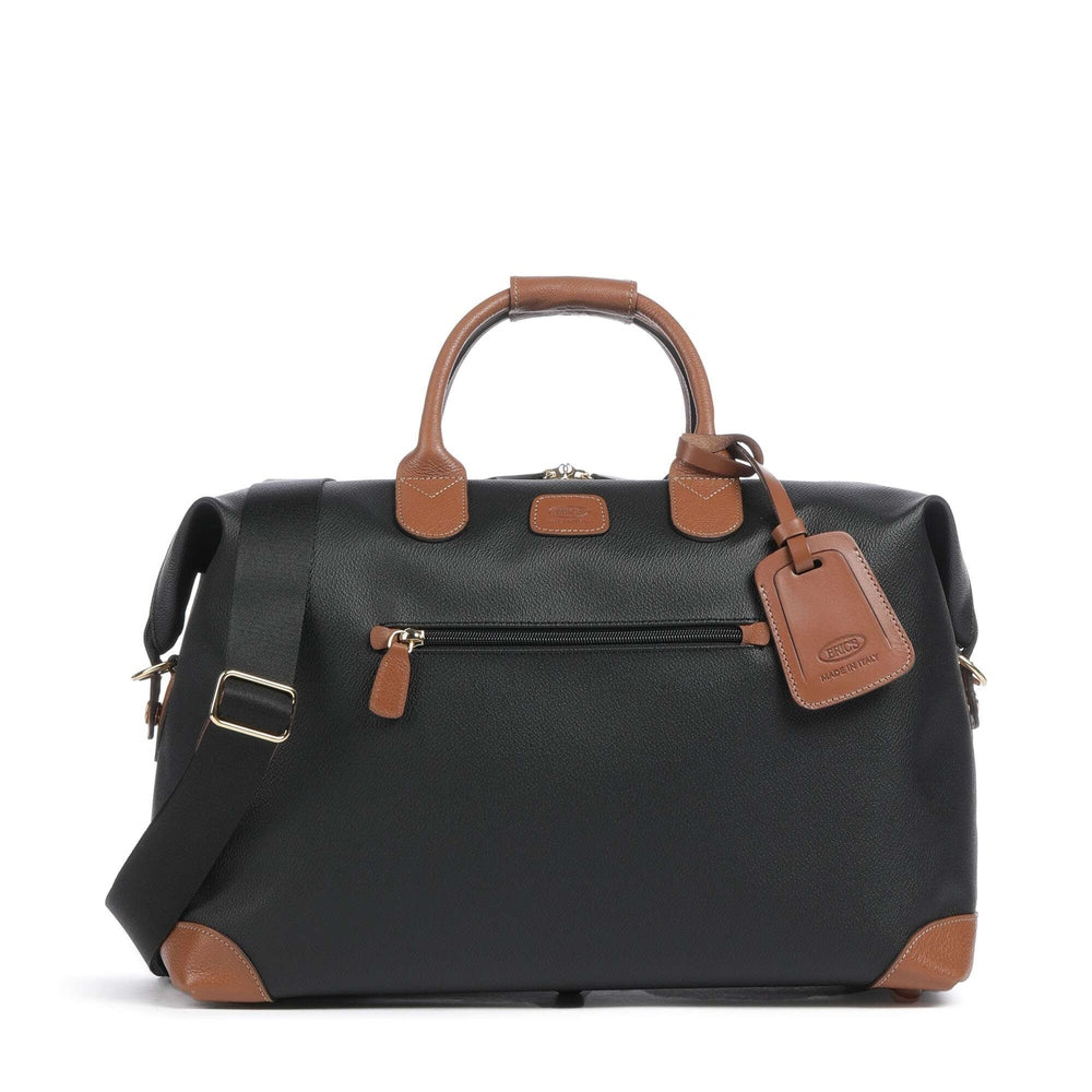 Brics Firenze Weekend Duffel Bag In Black/Tan