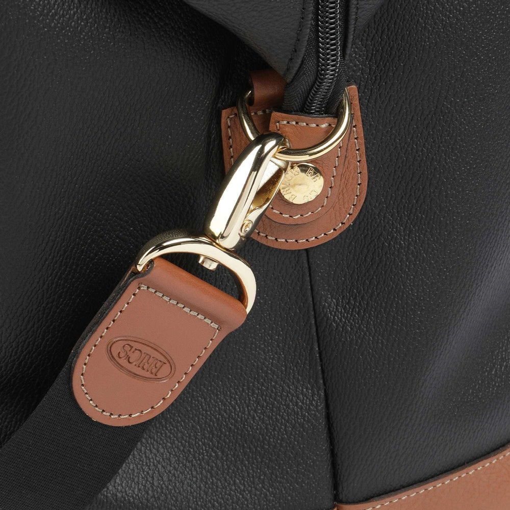 Brics Firenze Weekend Duffel Bag In Black/Tan