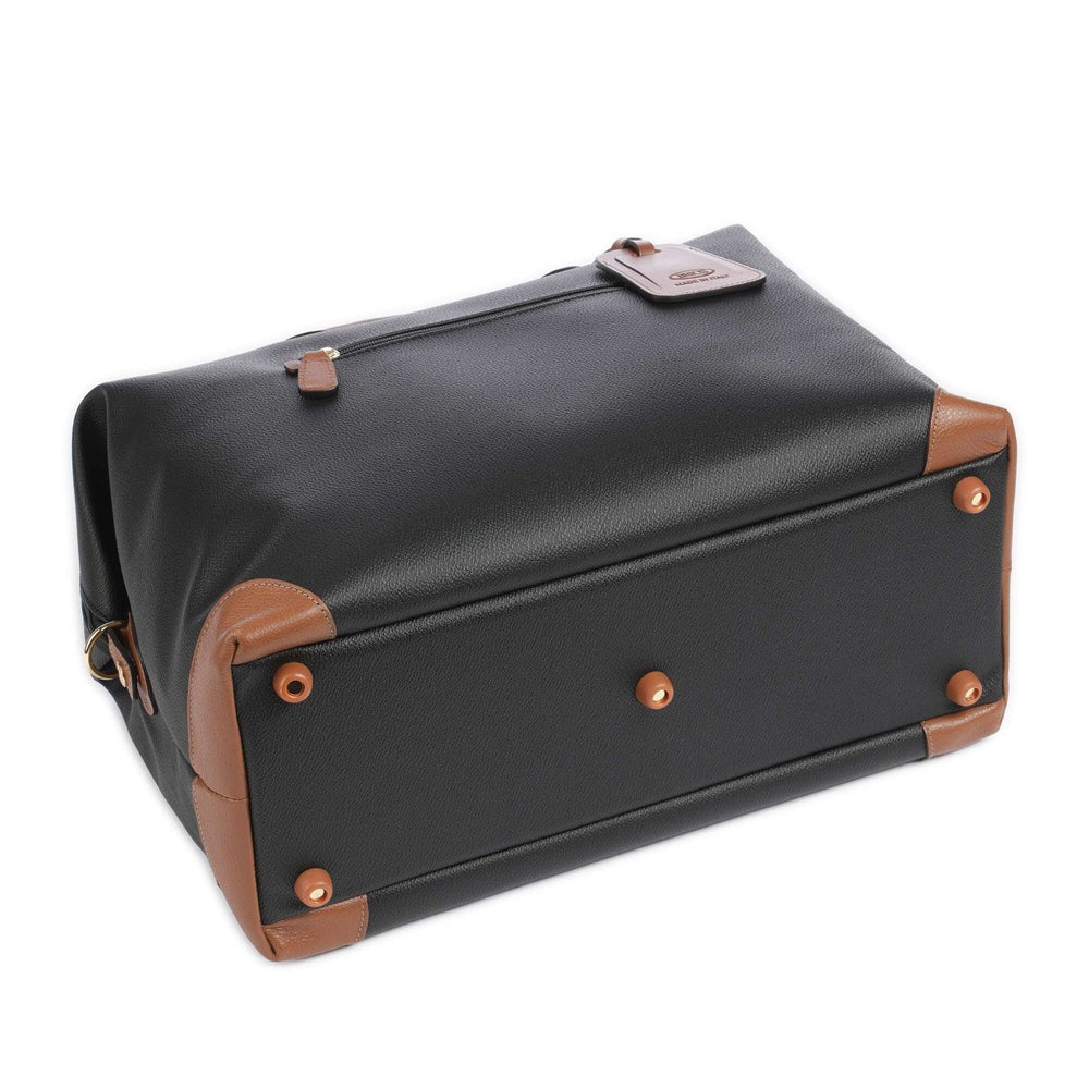 Brics Firenze Weekend Duffel Bag In Black/Tan