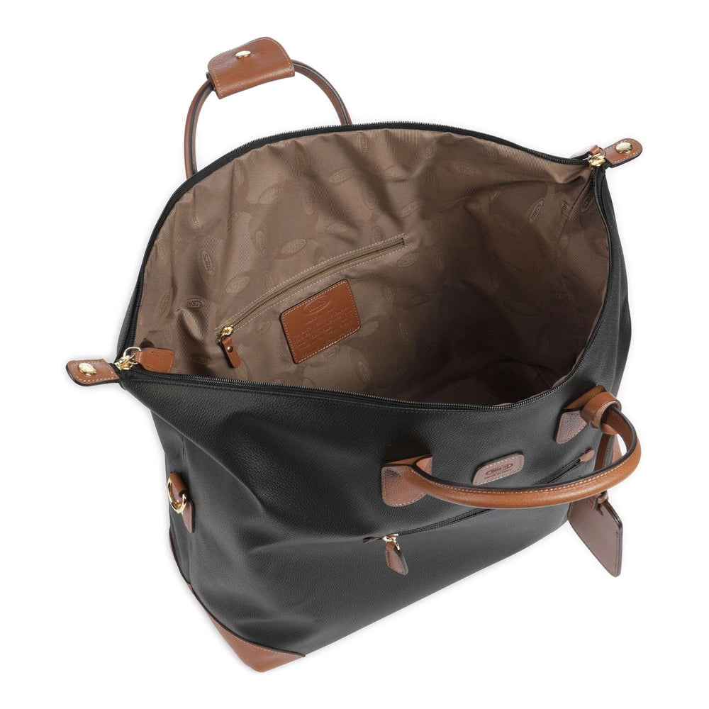 Brics Firenze Weekend Duffel Bag In Black/Tan