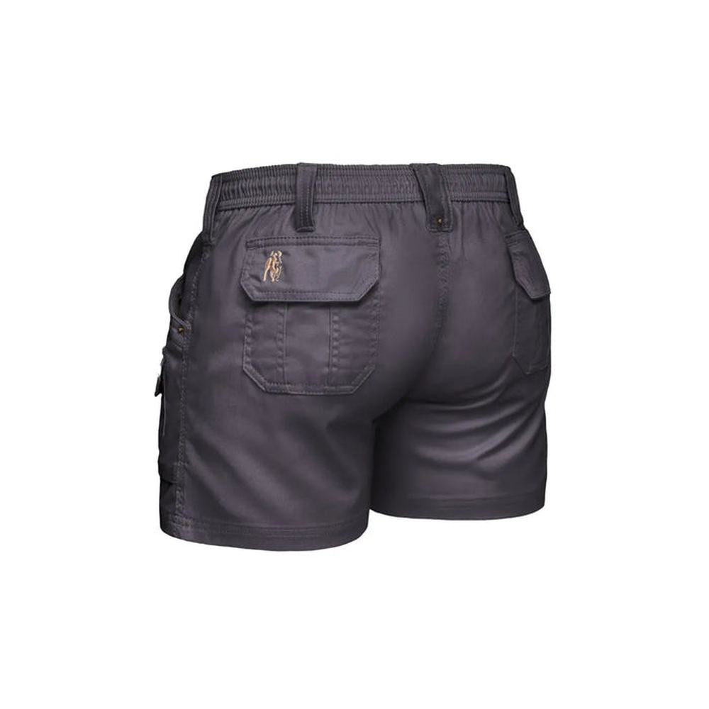 Boerboel Mens DKW Cargo Shorts In Charcoal