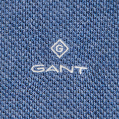 Gant Mens Cotton Pique Sweatshirt In Denim