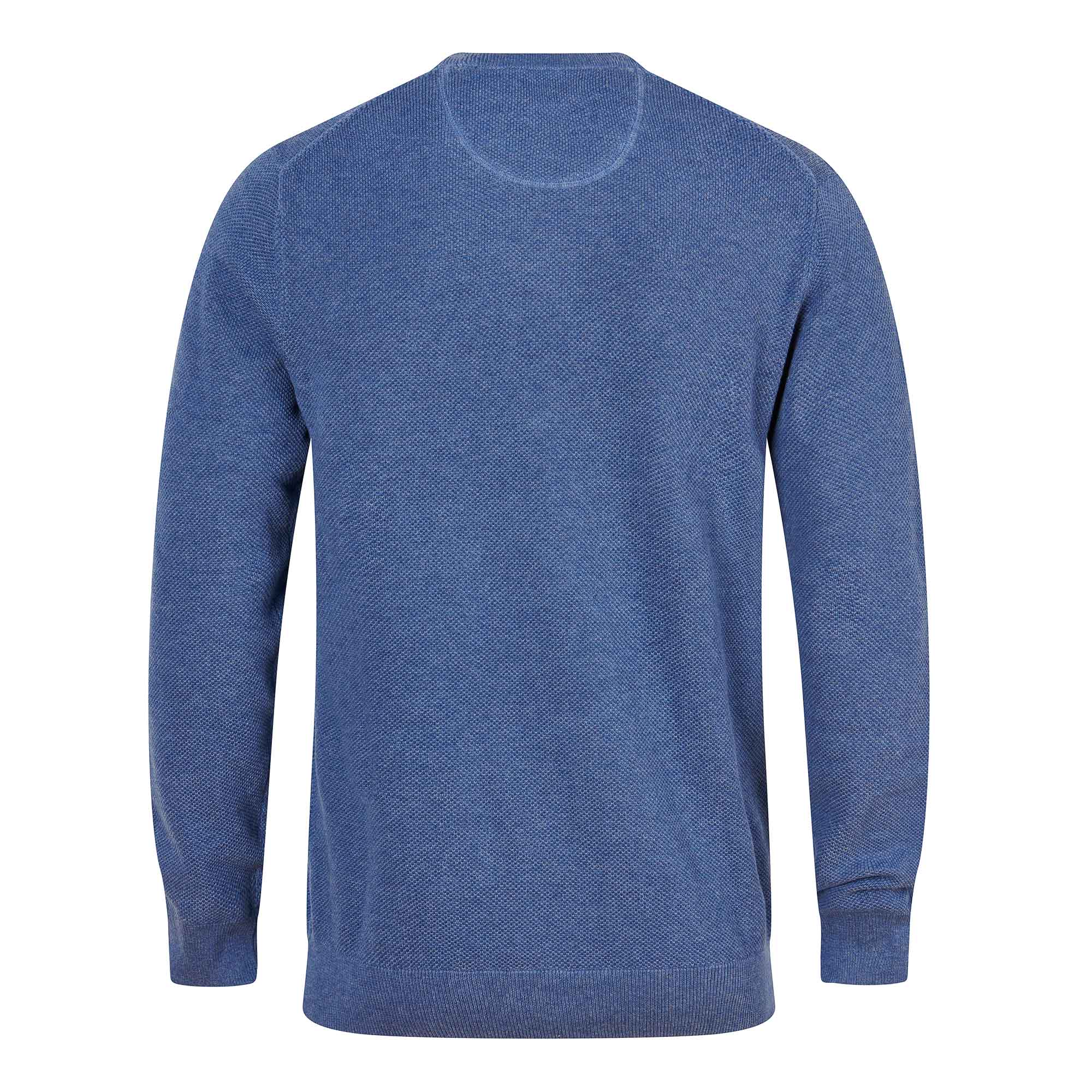 Gant Mens Cotton Pique Sweatshirt In Denim