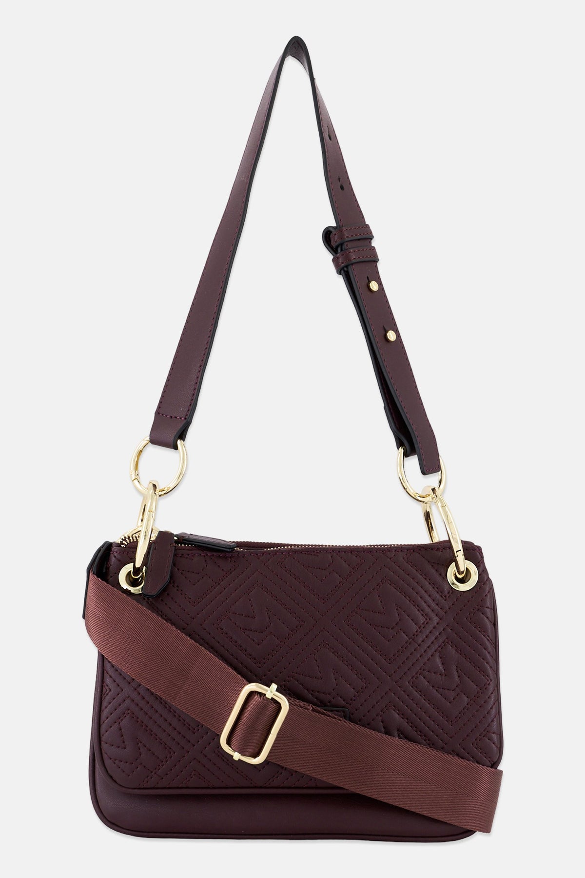 La Martina Alice Cross Body Bagn Maroon
