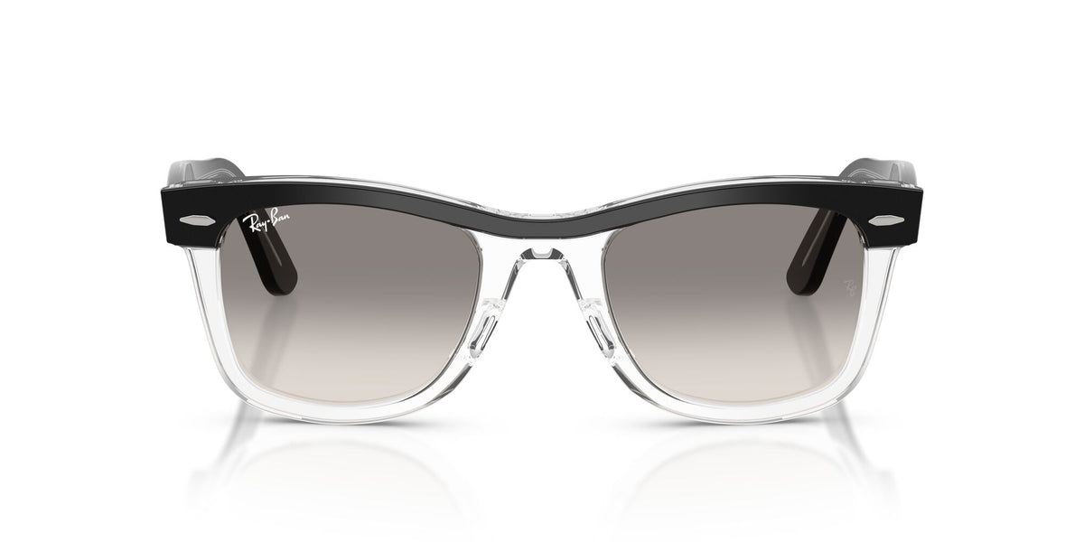 Ray-Ban Wayfarer Sunglasses For Men In Black & Clear