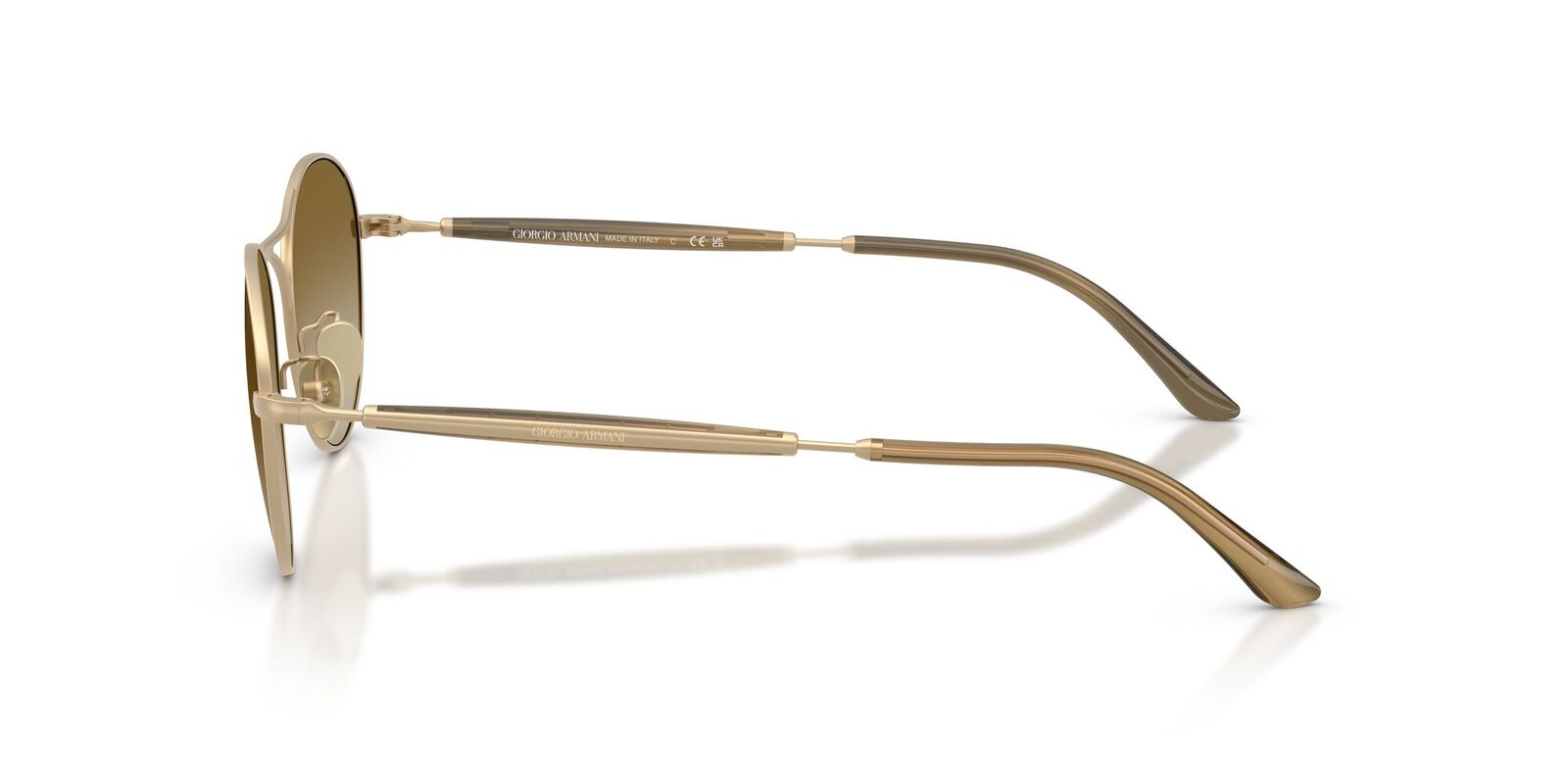 Giorgio Armani Mens Sunglasses In Pale Gold