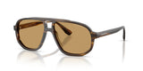 Emporio Armani Pilot Sunglasses In Brown
