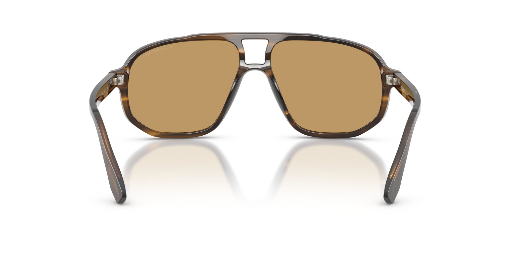 Emporio Armani Pilot Sunglasses In Brown