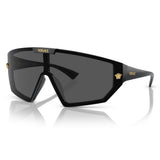 Versace Unisex Shield Sunglasses In Black