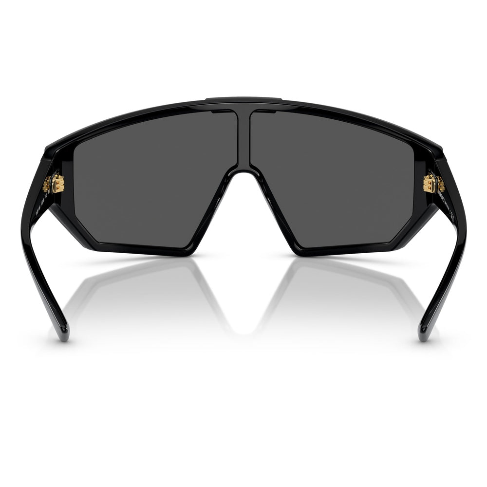Versace Unisex Shield Sunglasses In Black