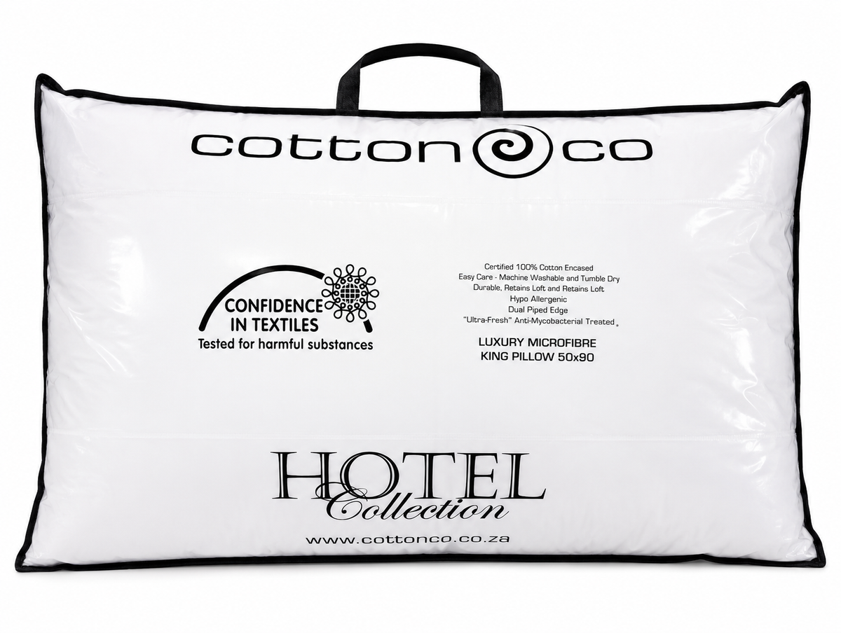 Cotton Co Luxury Microfibre King Pillow In Neutral