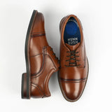 Nunn Bush By Florsheim Mens Calderone Cap Shoes In Cognac