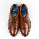 Nunn Bush By Florsheim Mens Calderone Cap Shoes In Cognac