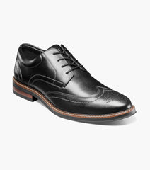 Nunn Bush Mens Calderone Wing Shoes In Black