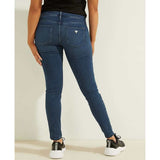 Guess Womens Cuesta Power Skinny Low Rise Jeans In Medium Wash