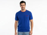 Harmont & Blaine Mens Knitted T-shirt In Blue