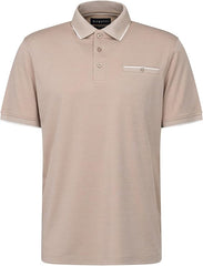 Bugatti 8151 75100C Mens Taupe Short Sleeve Polo