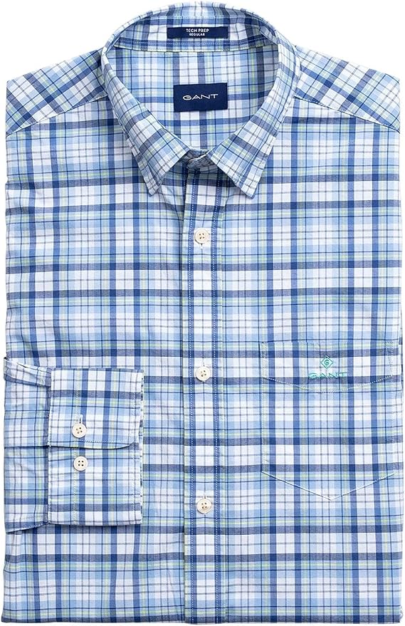 Gant Tech Prep Broadcloth Shirt In Light Blue