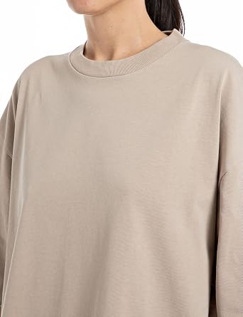 Replay Unisex Heavy Cotton Jersey T-Shirt In Light Taupe