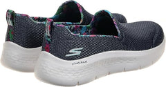 Skechers Womens Go Walk Flex Shoes In Navy and White