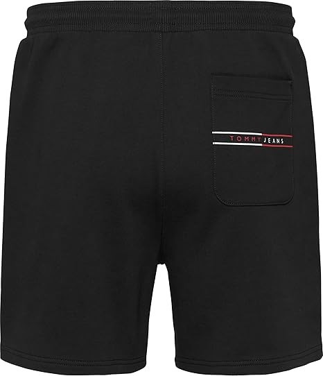 Tommy Hilfiger Mens Tjm Entry Graphic Sweatshorts In Black