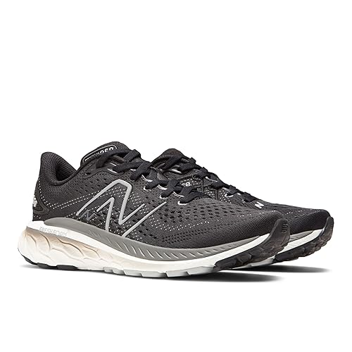 New Balance Womens 860 Running Course Shoe In Black And White