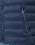 Calvin Klein Mens Nylon Hooded Puffer Jacket In Navy