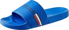Tommy Hilfiger Mens Flag Pool Slides Blue