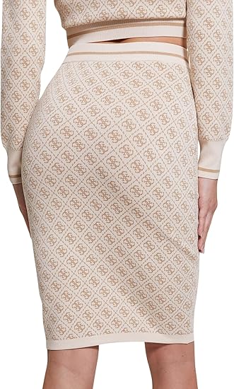 Guess Womens Knit Skirt In Neutral