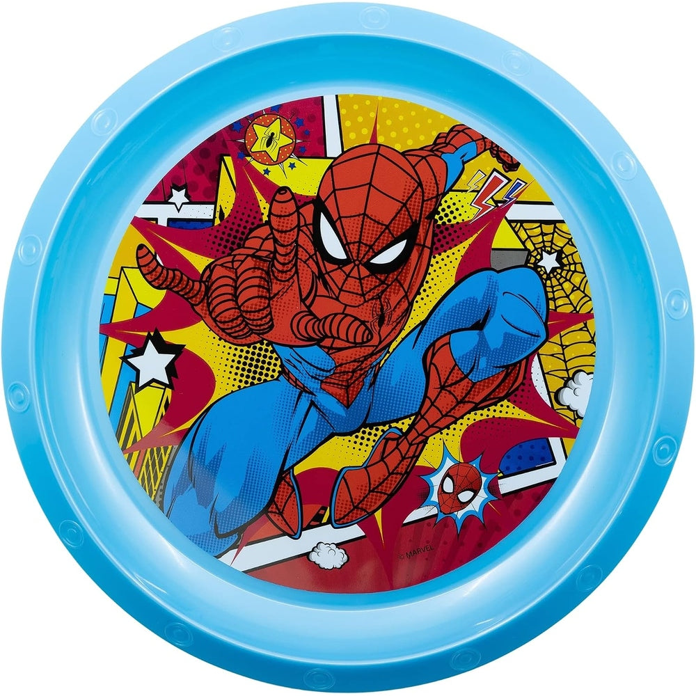 Spiderman Midnight Flyer Plate In Blue