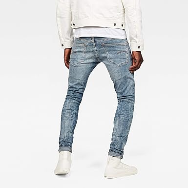 G-Star Raw Mens Deconstructed Super Slim Lt Aged Destroy