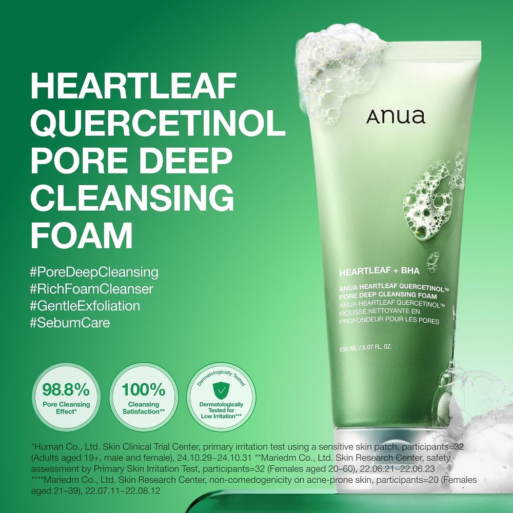 Anua Hyaluron Heartleaf + Bha Cleansing Foam