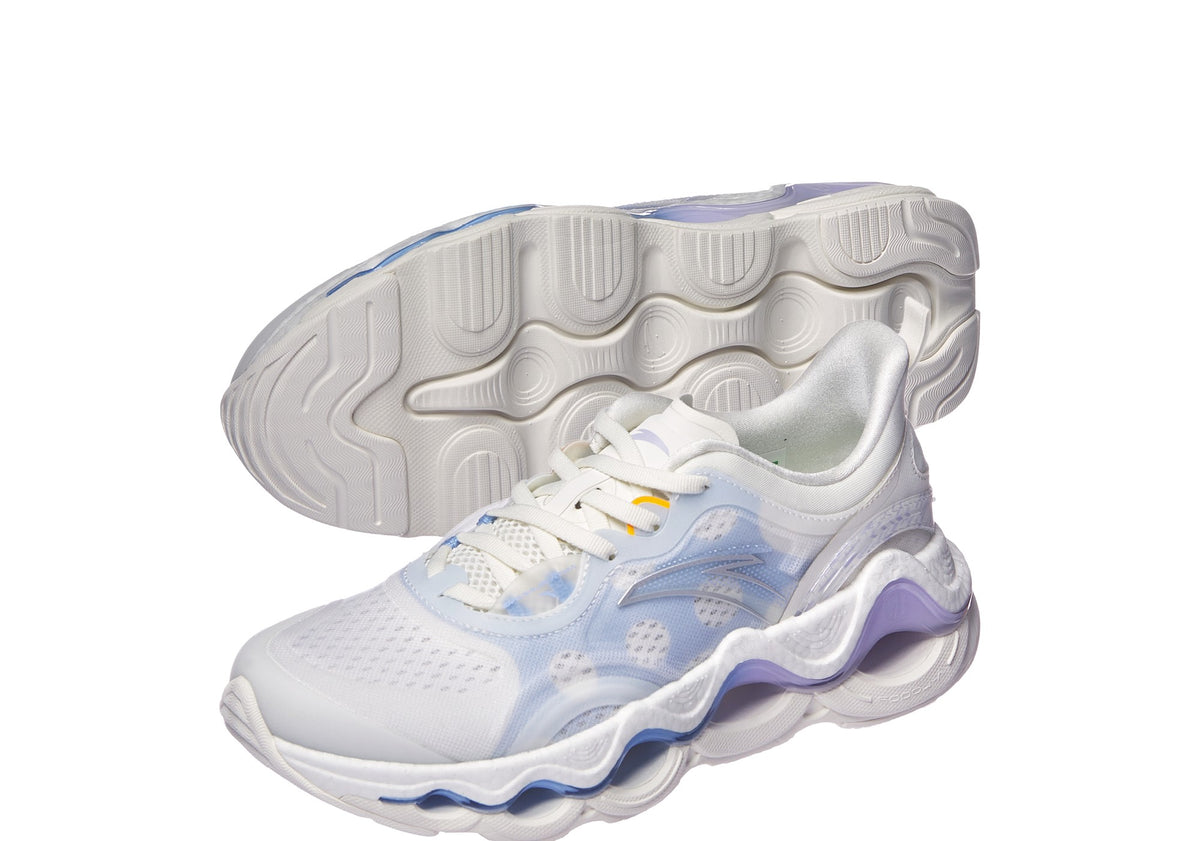 Anta Womens Running Shoes Blue & Beige