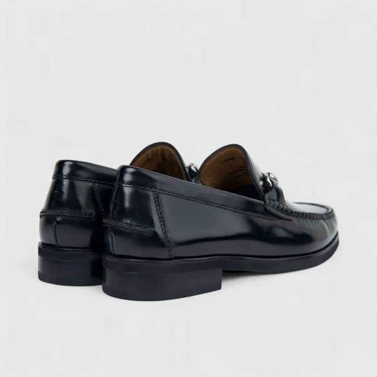 Florsheim Mens Berkley Flex Bit Leather Shoes In Black