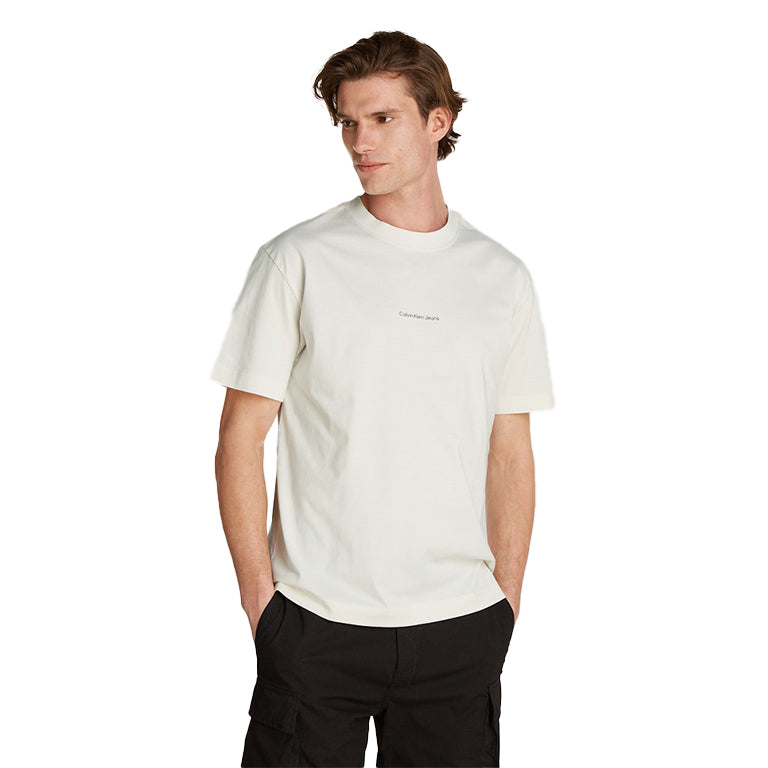 Calvin Klein J325689 City Grid Map Tee  Ivory