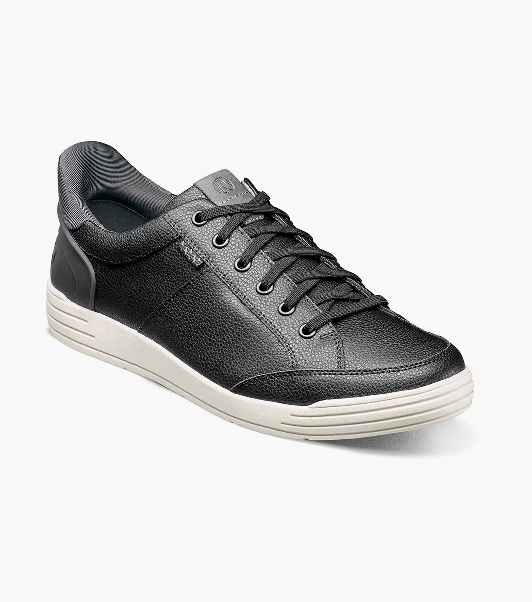Nunn Bush Mens Black Kore Ez Slip Lace Up Shoes