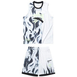 Anta Boys 2 Piece Game Suit In White & Green