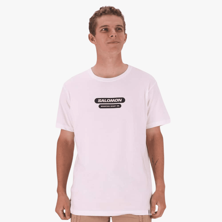 Salomon Round Trip Ss Tee M White