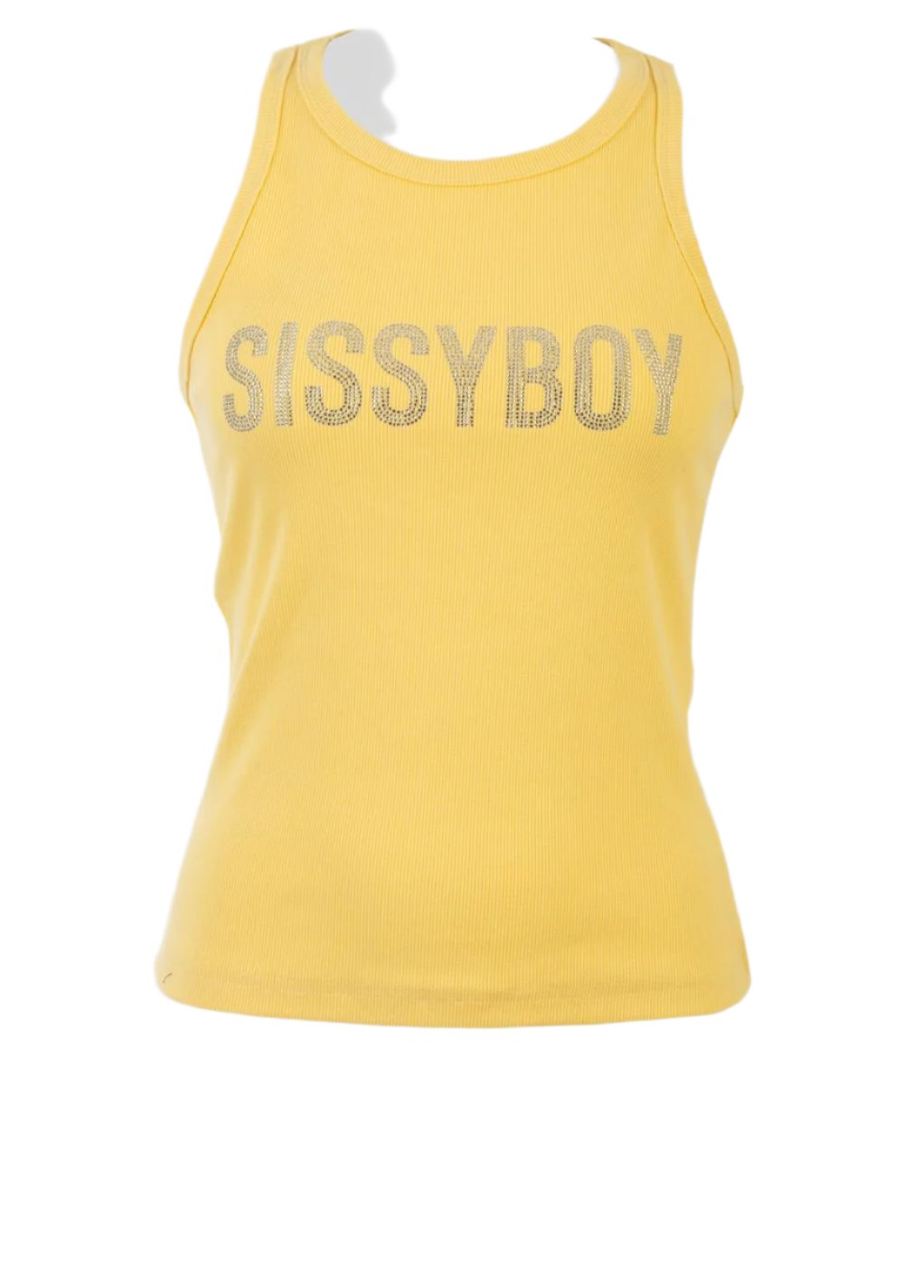 Sissyboy T31423 Ladies Janice Bling Logo Racer Vest Lemon