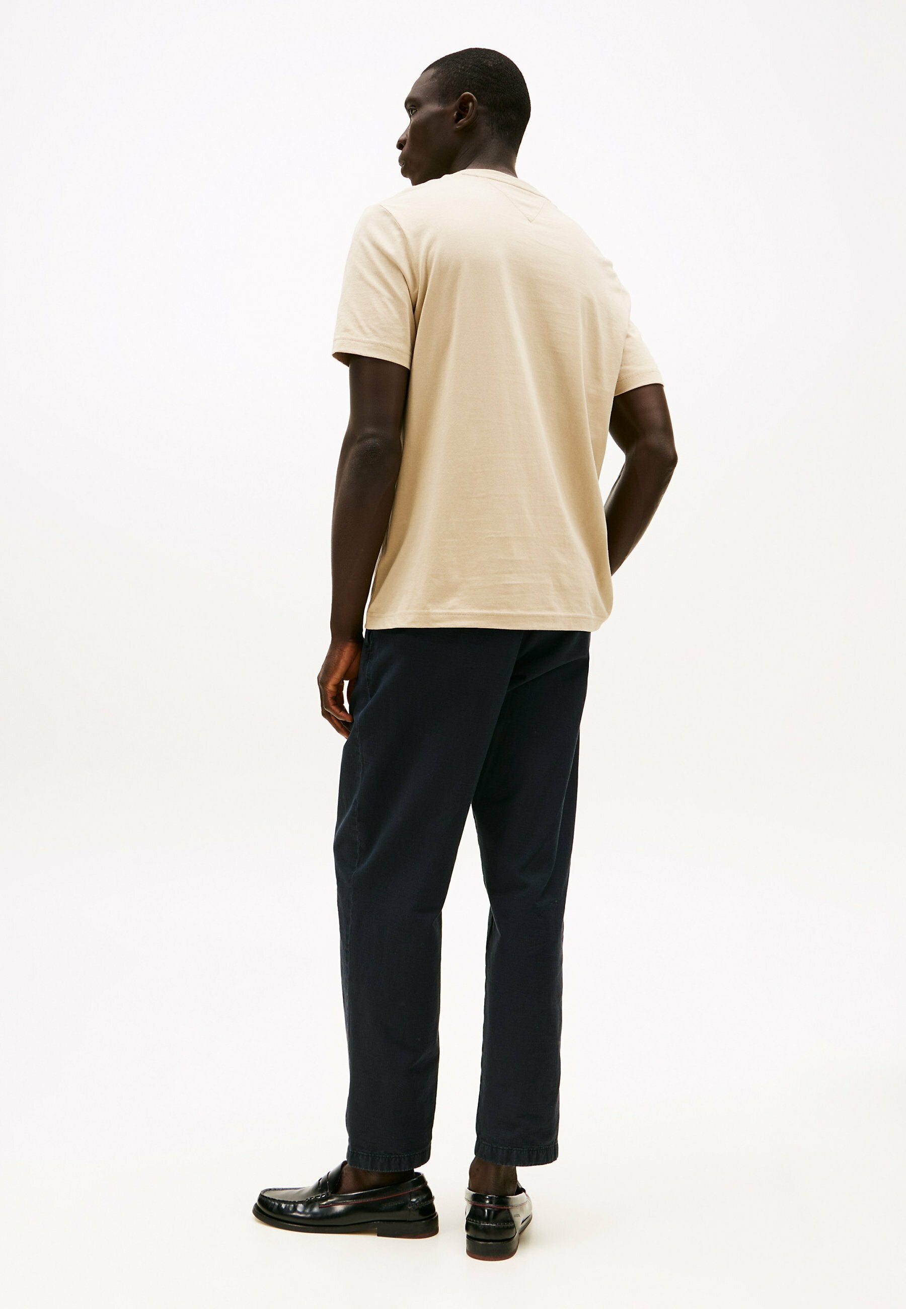 Tommy Hilfiger Mens Hilfiger Chest Insert Tee Sandalwood