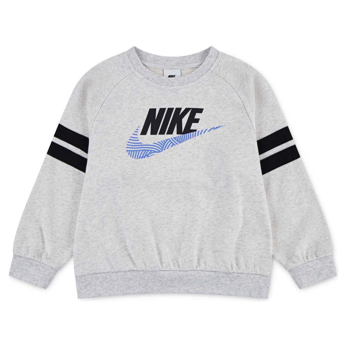 Nike Kiddies Boys Nsw Itz Ft Oversize Crew Sweatshirts In Birch Heather