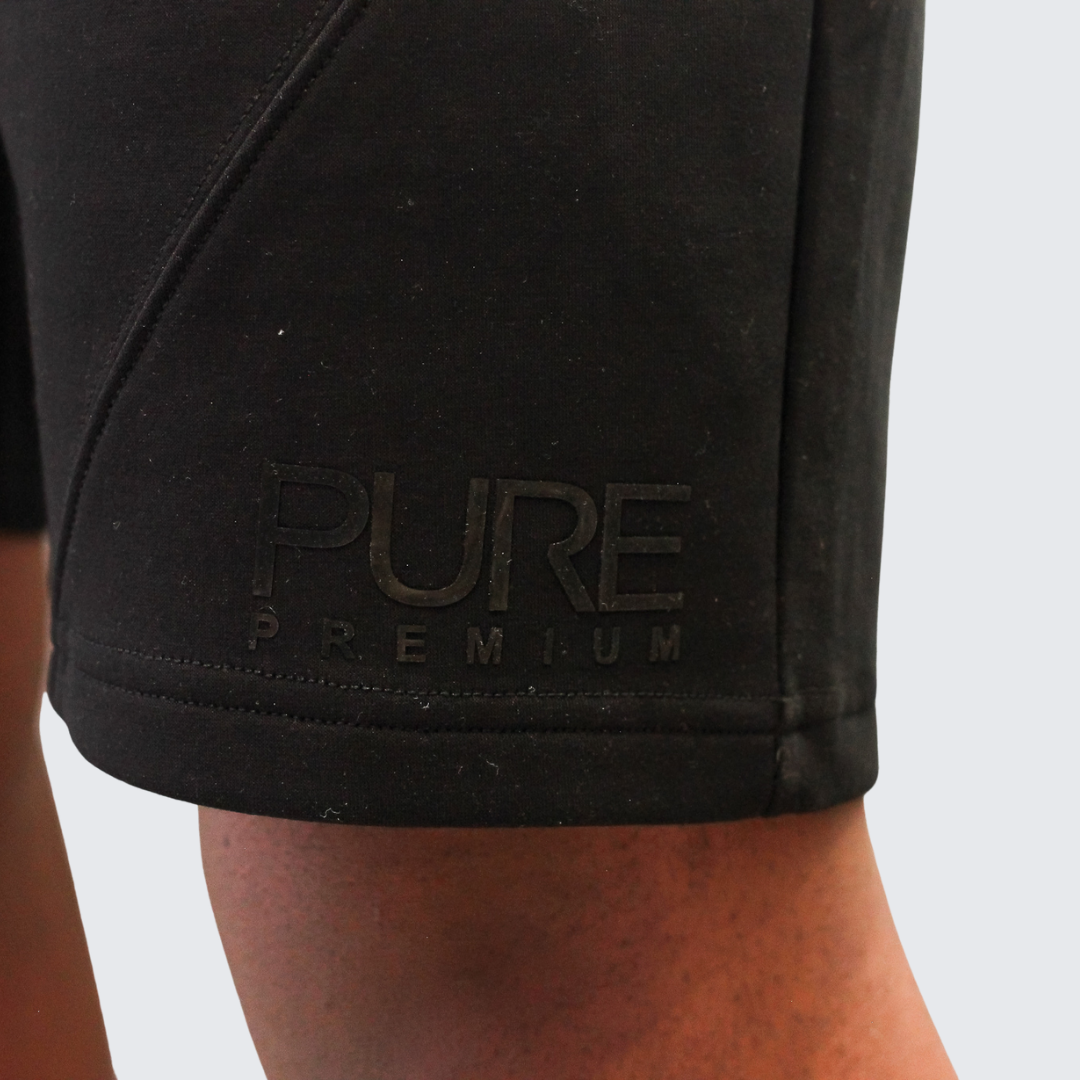 Pure Premium Straaf Shorts For Men In Black