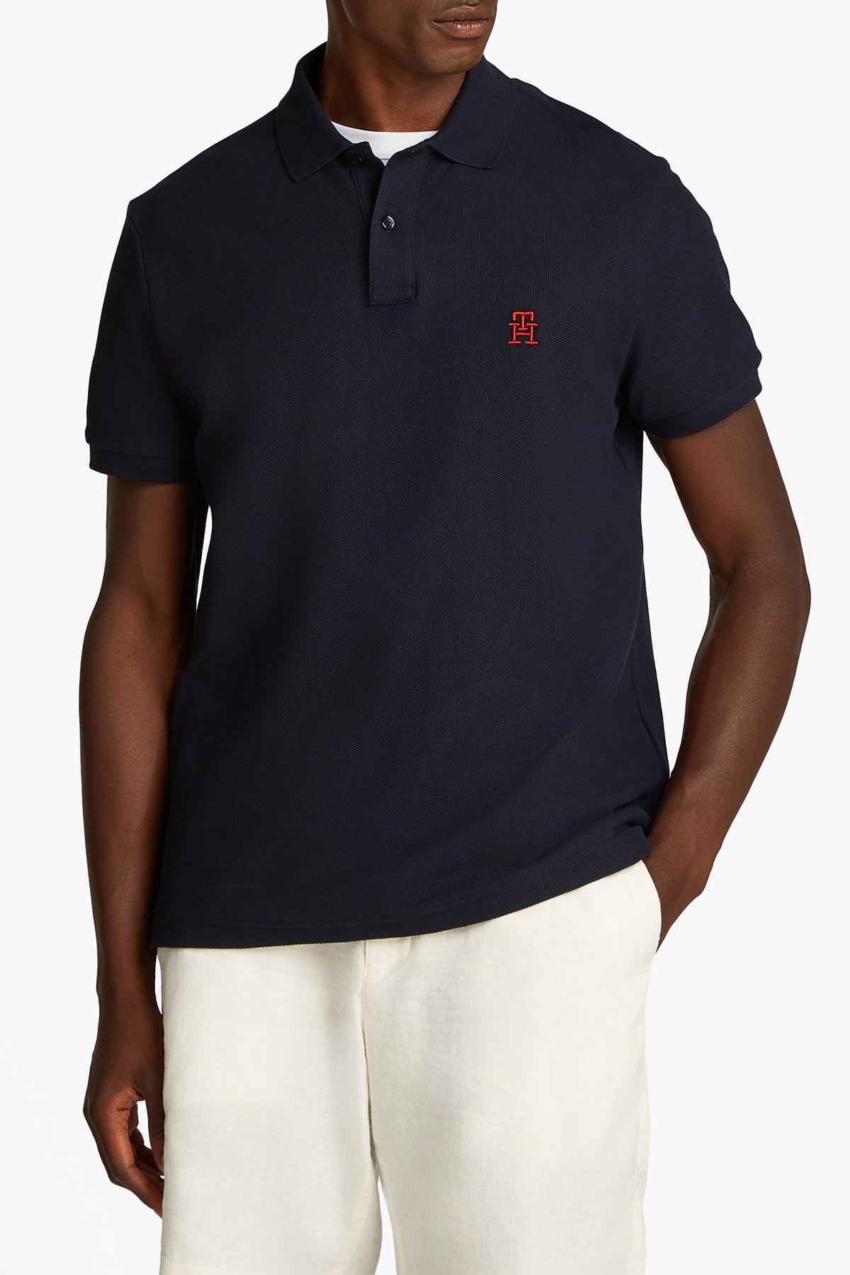 Tommy Hilfiger Mens New Reg Polo Navy