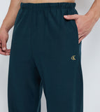 Calvin Klein Mens Premium Terry Monogram Joggers In Petrol