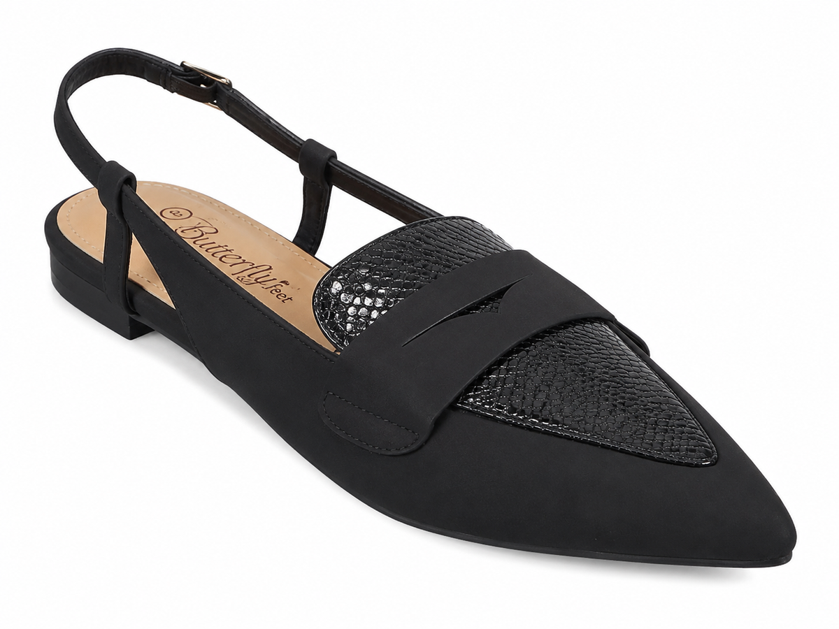 Butterfly Feet Ladies Monte 1 Shoes In Black