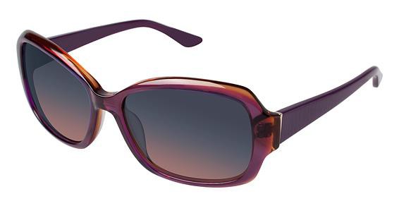 Elle Oval Sunglasses In Purple