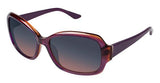 Elle Oval Sunglasses In Purple