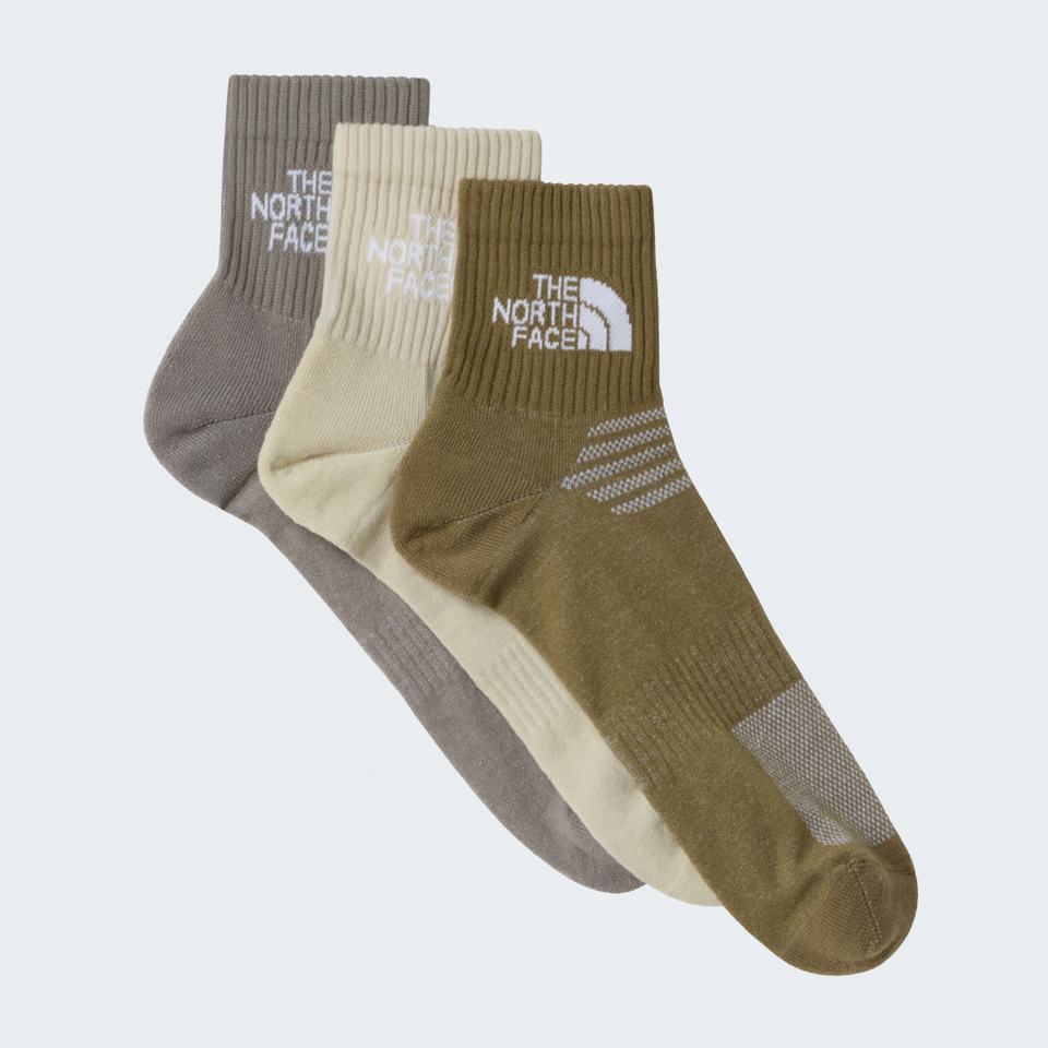 The North Face Men Multi Sport Cush Quarter Sock Stone Slab/Dese