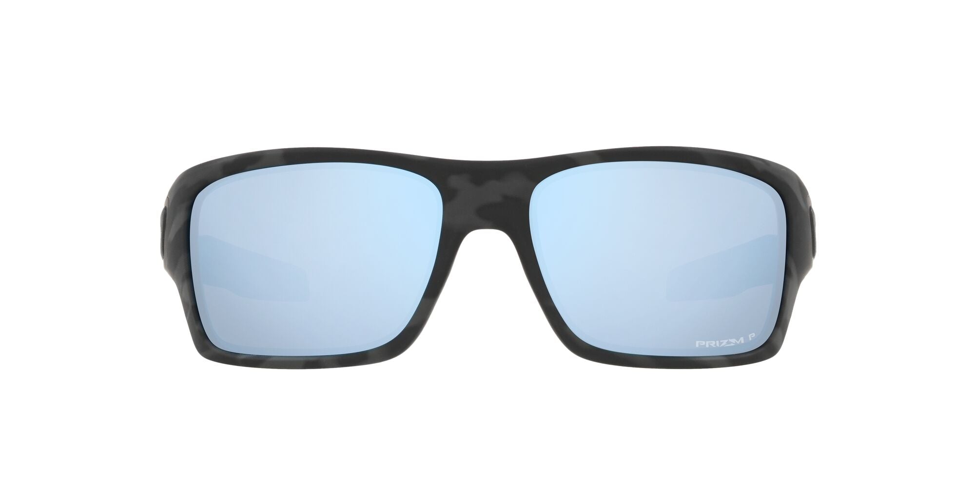 Oakley Turbine Blue Lens Sunglasses For Men In Black