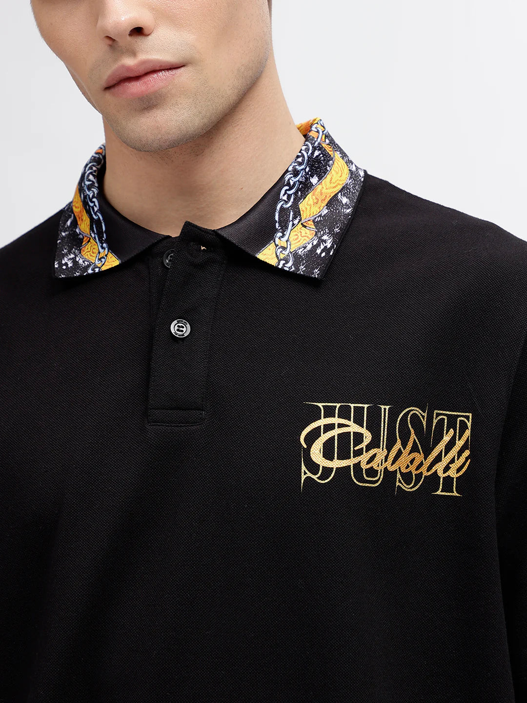 Just Cavalli 75Oagt04 Cj506 R Cadillac T-Shirt Black